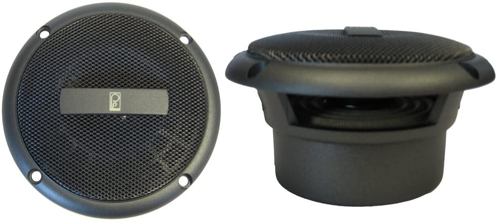 Poly-Planar MA3013G Round Flush Mount Speaker Pair, Gray, 3-Inch