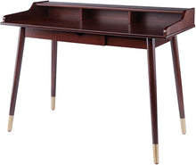 Load image into Gallery viewer, Winsome Indoor Workstation Unit 47.2&quot; W x 22&quot; D x 34&quot; H Sonja Writing Desk, Walnut
