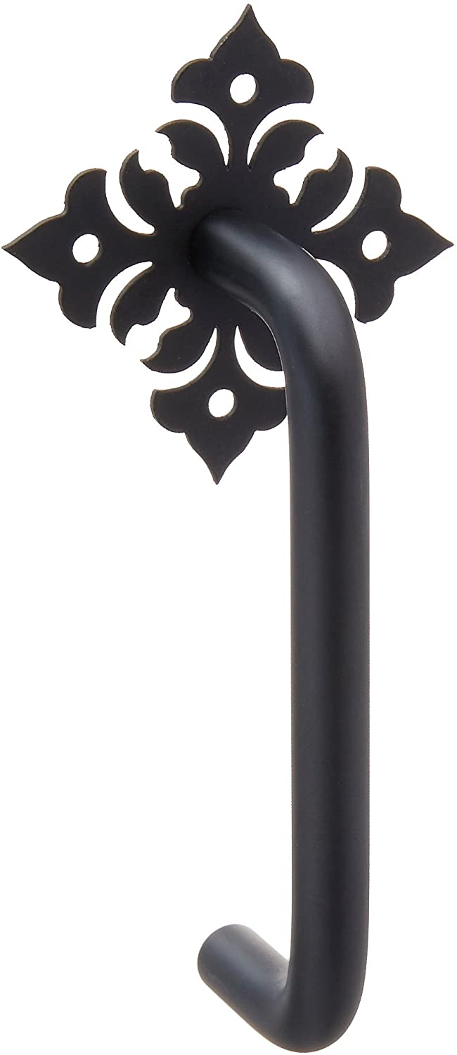 4.75 Inch Floral Door Handle Vertical