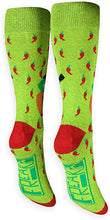 Load image into Gallery viewer, FREAKER Feet, Unisex Casual Dress Fun Colorful Cotton Crew Socks, Chile Nelson Jalapeno
