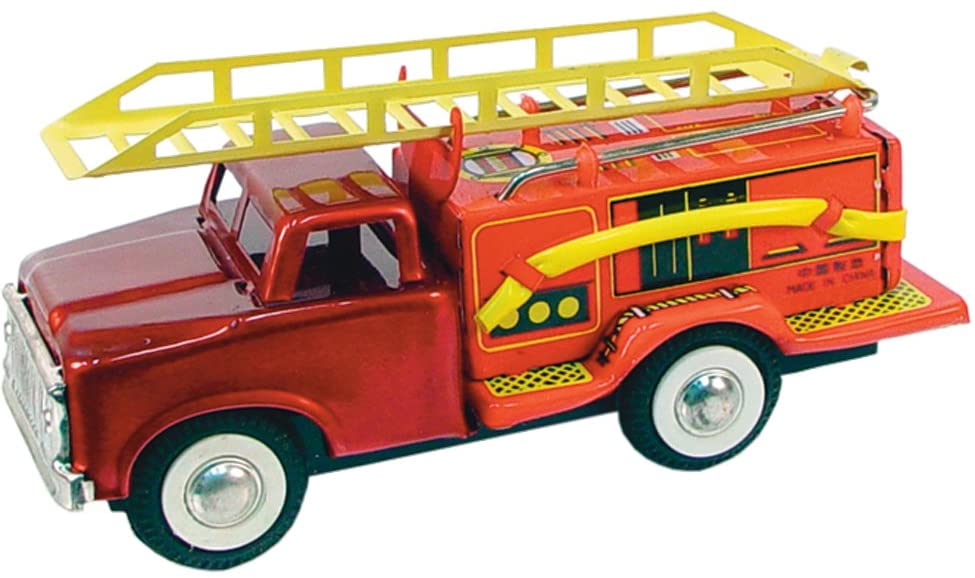 Alexander Taron Importer JMF163 - Collectible Tin Toy - Fire Truck - 2.5