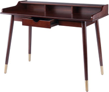 Load image into Gallery viewer, Winsome Indoor Workstation Unit 47.2&quot; W x 22&quot; D x 34&quot; H Sonja Writing Desk, Walnut
