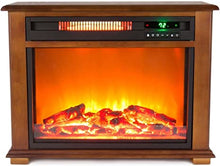 Load image into Gallery viewer, LifeSmart FP2042 Portable Fireplace Heater with Decorative Mantel Trim, 28.5, Wood Grain
