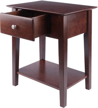 Load image into Gallery viewer, Winsome Wood Shaker Accent Table, Antique Walnut
