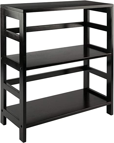 Winsome Wood Leo model name Shelving, Small and Large, Espresso