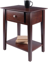 Load image into Gallery viewer, Winsome Wood Shaker Accent Table, Antique Walnut
