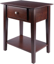 Load image into Gallery viewer, Winsome Wood Shaker Accent Table, Antique Walnut
