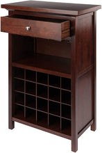 Load image into Gallery viewer, Winsome Wood Chablis Wine Storage, Walnut
