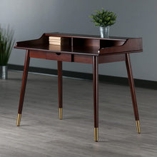 Load image into Gallery viewer, Winsome Indoor Workstation Unit 47.2&quot; W x 22&quot; D x 34&quot; H Sonja Writing Desk, Walnut
