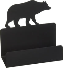 Load image into Gallery viewer, Village Wrought Iron 4.5 Inch Bear Business Card Holder
