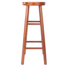 Load image into Gallery viewer, Oakley Swivel Seat Bar Stools, 2-Pc Set, Cherry Overall bar stool size is 13.5&quot;W x 13.5&quot;D x 30.9&quot;H.  Seat dimension is 13&quot; round.
