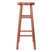 Load image into Gallery viewer, Oakley Swivel Seat Bar Stools, 2-Pc Set, Cherry Overall bar stool size is 13.5&quot;W x 13.5&quot;D x 30.9&quot;H.  Seat dimension is 13&quot; round.
