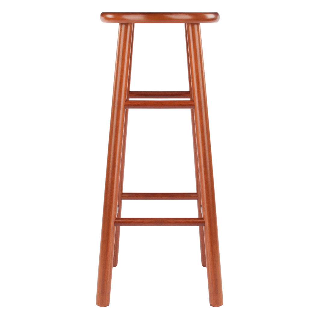 Tabby 2-Pc Bar Stool Set, CherryEach stool stands at 13.5