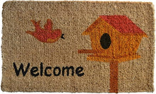 Load image into Gallery viewer, Imports Decor Printed Coir Doormat, Birdhouse, 18-Inch by 30-Inch
