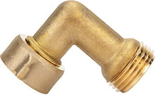 Load image into Gallery viewer, Camco (22505) 90 Degree Hose Elbow- Eliminates Stress and Strain On RV Water Intake Hose Fittings, Solid Brass
