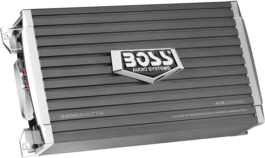 BOSS Audio Systems AR3000D Class D Car Amplifier - 3000 Watts, 1 Ohm Stable, Digital, Monoblock, Mosfet Power Supply