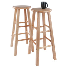 Load image into Gallery viewer, Element 2-Pc Bar Stool Set, NaturalMade of Solid Wood
