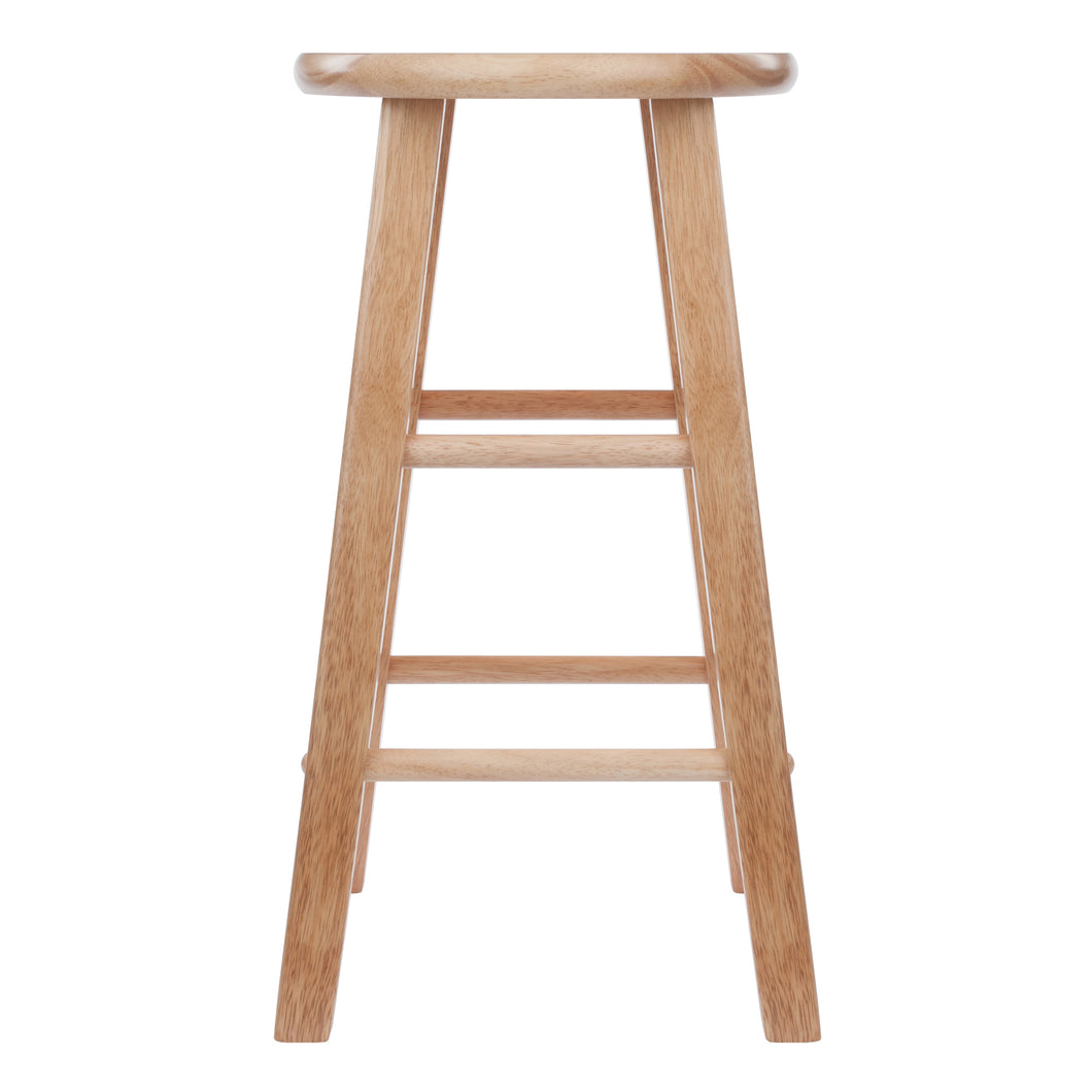 Element 2-Pc Counter Stool Set, NaturalMade of Solid Wood