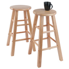 Load image into Gallery viewer, Element 2-Pc Counter Stool Set, NaturalMade of Solid Wood
