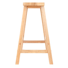 Load image into Gallery viewer, Satori Saddle Seat Counter Stool, NaturalStool assembled size is 17.4&quot;W x 14.4&quot;D x 24&quot;H
