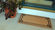 Load image into Gallery viewer, Imports Décor PVC Backed Coir Doormat, Frame Border, 18&quot;x30&quot;
