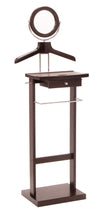 Load image into Gallery viewer, Alfred Valet Stand, EspressoOverall valet assembled size is 19.8&quot;W x 14.9&quot;D x 55.3&quot;H.
