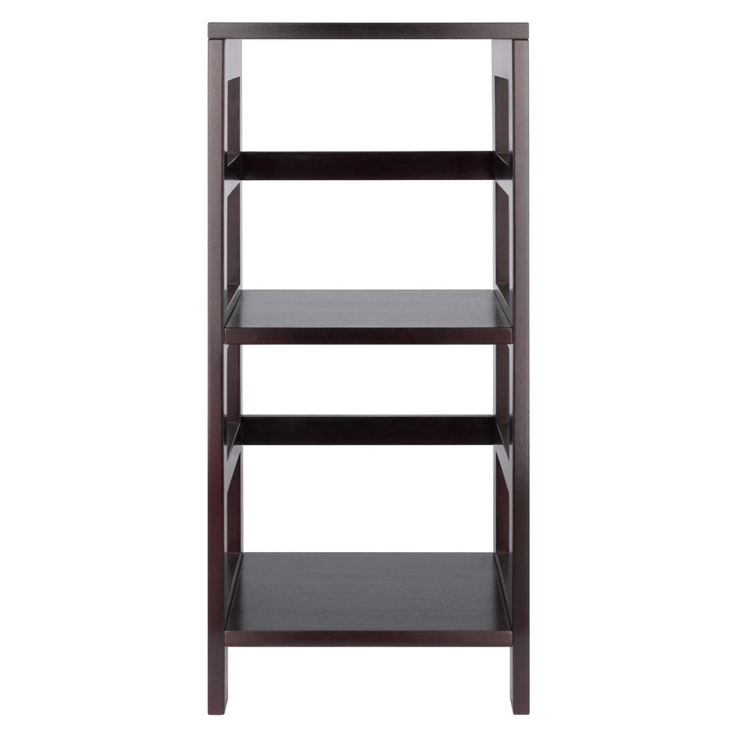 Leo 2-Tier Storage Shelf, EspressoOpen flow desined 2-Section shelf assembled size is 13.3