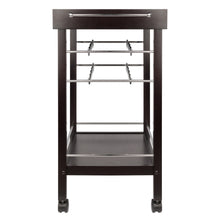 Load image into Gallery viewer, Johnnie Bar Cart, EspressoBar Cart assembled size is 30.7&quot;W x 18.3&quot;D x 33.1&quot;H.
