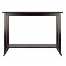 Load image into Gallery viewer, Genoa Rectangular Console Table, EspressoOverall Console/Hall Rectangular table size is 40&quot;W x 16.34&quot;D x 30&quot;H.  Table top size 40&quot;W x 16.34&quot;D
