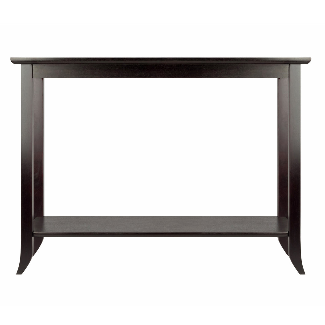 Genoa Rectangular Console Table, EspressoOverall Console/Hall Rectangular table size is 40