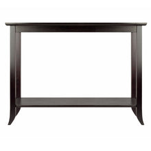 Load image into Gallery viewer, Genoa Rectangular Console Table, EspressoOverall Console/Hall Rectangular table size is 40&quot;W x 16.34&quot;D x 30&quot;H.  Table top size 40&quot;W x 16.34&quot;D
