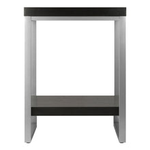 Load image into Gallery viewer, Jared End Table, Gray and EspressoOverall End Table size is 18&quot;W x 18&quot;D x 24.50&quot;H.
