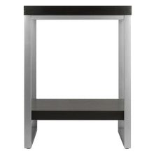 Load image into Gallery viewer, Jared End Table, Gray and EspressoOverall End Table size is 18&quot;W x 18&quot;D x 24.50&quot;H.
