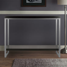 Load image into Gallery viewer, Jared Console Table, Gray and EspressoOverall Console / Hall Table dimensions: 40&quot;L x 15.98&quot;D x 30&quot;H.
