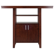 Load image into Gallery viewer, Albany High Table with Cabinet, WalnutLower cabinet with double doors
