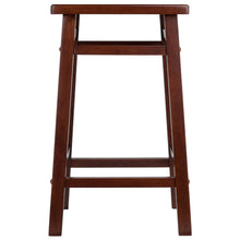 Load image into Gallery viewer, Carter Square Seat Counter Stool, Walnut Made of solid wood
