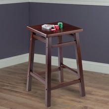 Load image into Gallery viewer, Carter Square Seat Counter Stool, Walnut Made of solid wood
