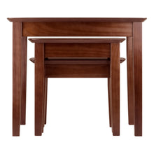 Load image into Gallery viewer, Bradley 3-Pc Nesting Table Set, WalnutLarge = 26.8&quot; x 18.7&quot; x 21.9&quot;, Med = 18.7&quot; x 18.7&quot; x 17.9&quot;H, Small = 11.4&quot; x 18.7&quot; x 14&quot;H
