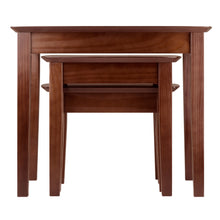 Load image into Gallery viewer, Bradley 3-Pc Nesting Table Set, WalnutLarge = 26.8&quot; x 18.7&quot; x 21.9&quot;, Med = 18.7&quot; x 18.7&quot; x 17.9&quot;H, Small = 11.4&quot; x 18.7&quot; x 14&quot;H
