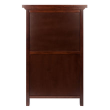 Load image into Gallery viewer, Chablis Wine Cabinet, WalnutOverall assembled size is 26.60&quot;W x 15.70&quot;D x 40.40&quot;H
