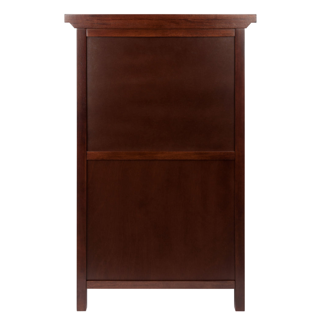 Chablis Wine Cabinet, WalnutOverall assembled size is 26.60