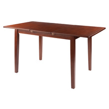 Load image into Gallery viewer, Darren Dining Table, Extension Top, WalnutSelf-storing butterfly leaf opens table to 57&quot;W
