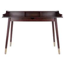 Load image into Gallery viewer, Sonja Writing Desk, Walnut Mid-Century Modern styling
