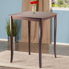 Load image into Gallery viewer, Inglewood High Table, WalnutOverall High Table size is 33.86&quot;W x 33.86&quot;D x 38.90&quot;H.
