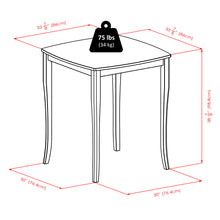 Load image into Gallery viewer, Inglewood High Table, WalnutOverall High Table size is 33.86&quot;W x 33.86&quot;D x 38.90&quot;H.
