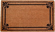 Load image into Gallery viewer, Imports Décor PVC Backed Coir Doormat, Frame Border, 18&quot;x30&quot;
