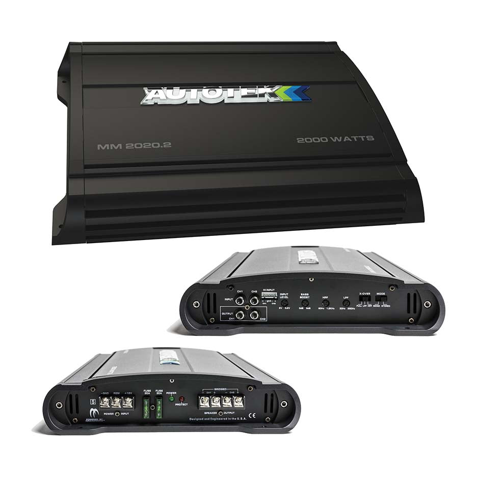 Autotek Mean Machine 2 x 500  4 Ohms 2 x1000  2 Ohms 1 x 2000 WATTS  4 Ohms Bridged