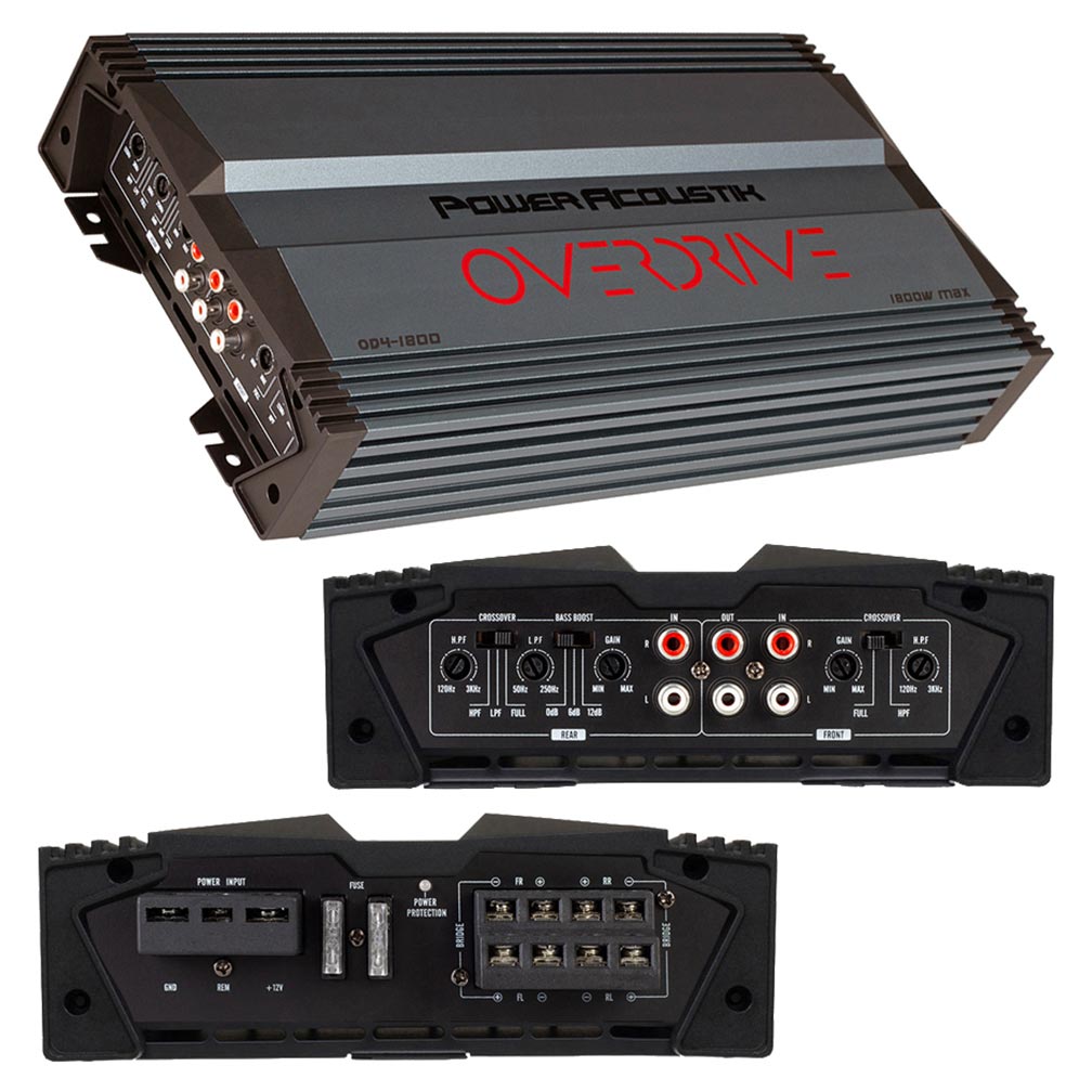 Power Acoustik 1800 Watt 4 Channel