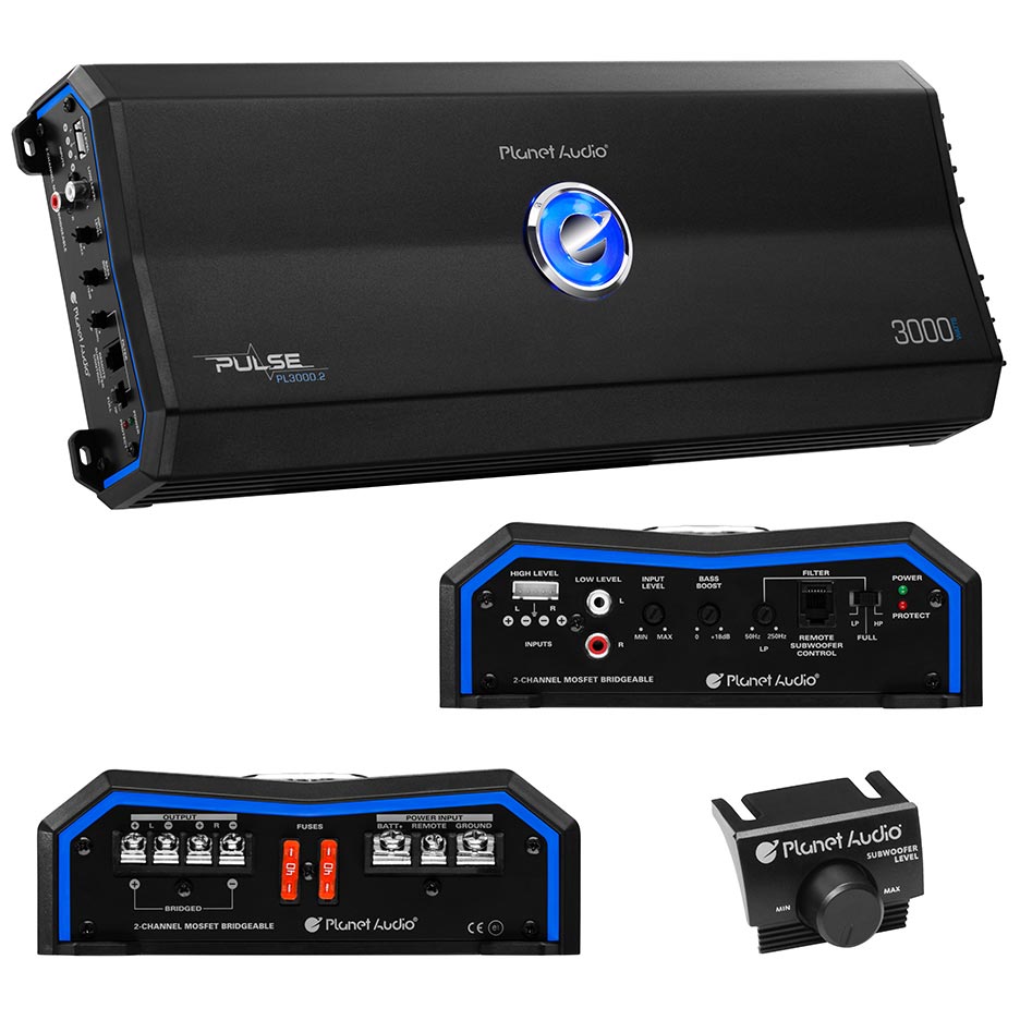 Planet Pulse Series 2 Channel Amplifier 3000W Max