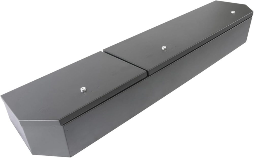 Tuffy Full-Width Under-Seat Lockbox for Ford F-150, F-250, and F-350 SuperCrew (2015–2025), Heavy-Duty Steel Rear Seat Security Safe with Pry-Guard Lock, Weather-Resistant, Quick No-Drill Install